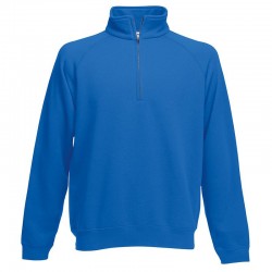 Plain Sweatshirt Premium Zip Neck Fruit Of The Loom 280 GSM