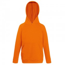 Kids Plain Sweatshirt Lightweight Hooded Fruit of the Loom 240 GSM