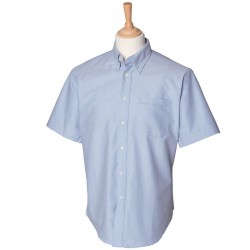 Plain classic Oxford shirt  Short sleeve Henbury 170 GSM