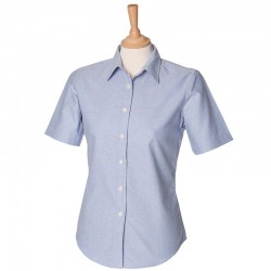 Plain classic Oxford Women's short sleeve Henbury 170 GSM