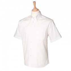 Plain Shirt Short Sleeve Oxford Henbury 130 GSM