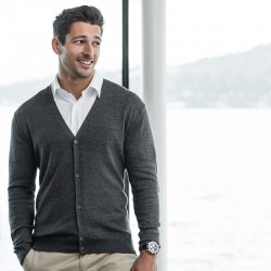 Plain V Neck Cardigan Lightweight Henbury