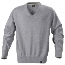 Plain Lowell v-neck knitted sweater Harvest 430 GSM