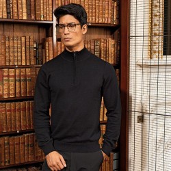 Plain ¼ zip knitted sweater Premier 12 Gauge