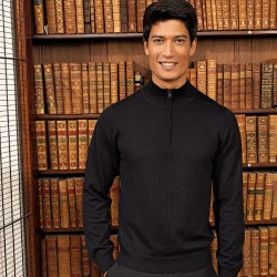 Plain ¼ zip knitted sweater Premier 12 Gauge
