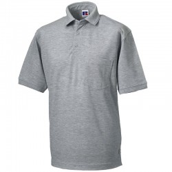 Plain Polo Shirt Pique Russell 215 GSM