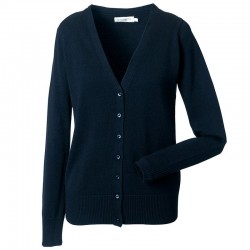 Plain V Neck Cardigan Collection Ladies Russell 275 GSM
