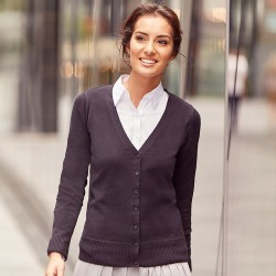 Plain V Neck Cardigan Collection Ladies Russell 275 GSM