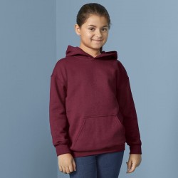 Plain Heavy Blend™ Kids youth hooded sweatshirt Gildan White 265gsm, Colours 279gsm 