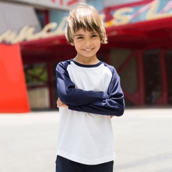 Plain T-Shirt Long Sleeve Skinnifit 140 GSM Kids