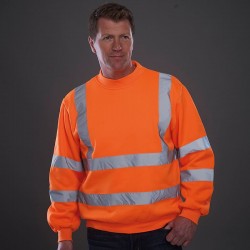 Plain Hi-vis sweatshirt Yoko 280 GSM