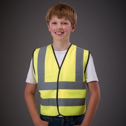 YOKO Kids Hi vis 2 band waistcoat