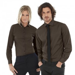 Plain tie LSL /women Black B&C 135 GSM