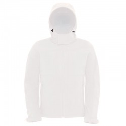 Plain Hooded softshell /men B&C