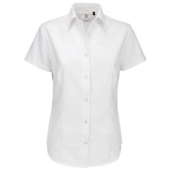 Plain Oxford short sleeve /women B&C 135 GSM