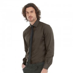 Plain tie LSL /men Black B&C 135 GSM