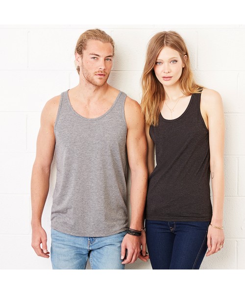 Plain Unisex Jersey Tank Canvas 145 GSM