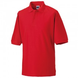 Plain Polo Shirt Classic polycotton Russeell 210 gsm Cols 215 GSM