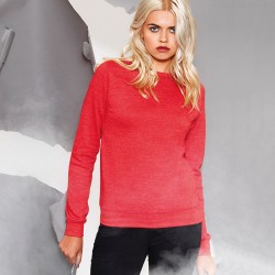 Plain Girlie Heather Sweatshirt AWDis Just Hoods 225 GSM