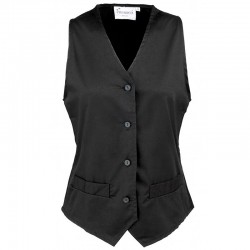 Plain Waistcoat Ladies Hospitality Premier 195 GSM