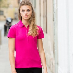 Plain Women's short sleeve stretch polo Sf 200 GSM