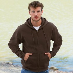 Plain Sweatshirt Premium Zip Hooded Fruit of the Loom 280 GSM