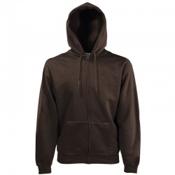 Plain Sweatshirt Premium Zip Hooded Fruit of the Loom 280 GSM