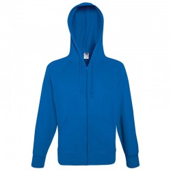 Plain Sweatshirt Lightweight Zip Hooded Fruit of the Loom 240 GSM