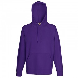 Plain Sweatshirt Lightweight Hooded Fruit of the Loom 240 GSM