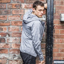 Plain Lightweight running hoodie with reflective tape Tombo 180 GSM