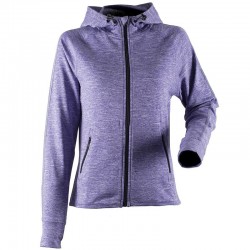 Plain Women's lightweight running hoodie with reflective tape Tombo 180 GSM