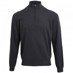 Plain ¼ zip knitted sweater Premier 12 Gauge