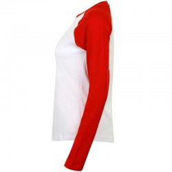 LADIES LONG SLEEVE BASEBALL T-SHIRT Skinnifit 140 GSM