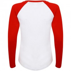 LADIES LONG SLEEVE BASEBALL T-SHIRT Skinnifit 140 GSM