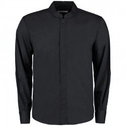 Plain Mandarin Collar Shirt Long Sleeve Kariban 110 GSM