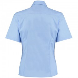 Plain Business Shirt Ladies Short Sleeve Kustom Kit 105 GSM