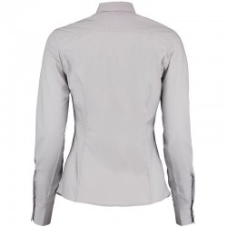 Plain Business Shirt Ladies Long Sleeve Kustom Kit 105 GSM