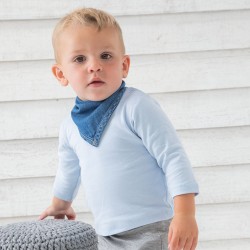 Sustainable & Organic Babywear Baby Rocks denim bandana bib Kids  Ecological BABYBUGZ brand wear