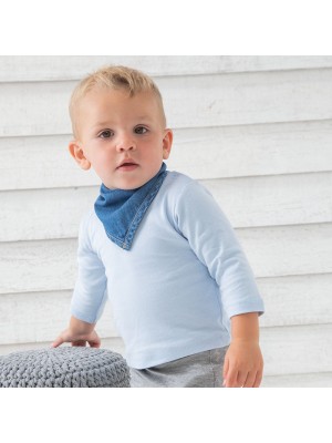 Sustainable & Organic Babywear Baby Rocks denim bandana bib Kids  Ecological BABYBUGZ brand wear