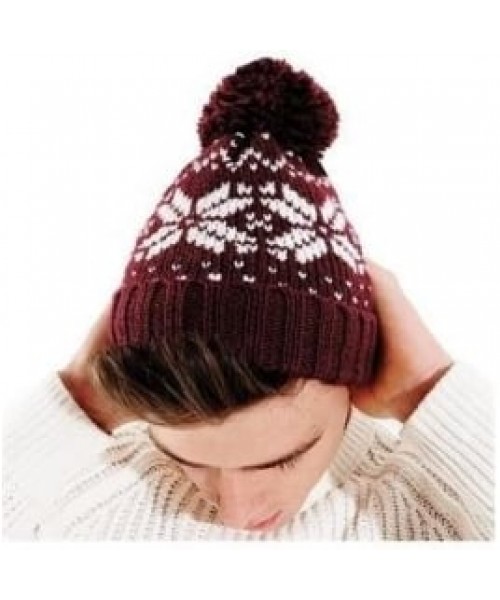 Beanie Fair Isle Snowstar Beechfield Headwear 