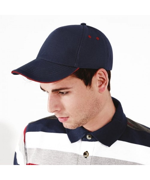 Sandwich peak contrast cap Beechfield Headwear 