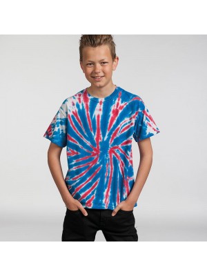 Plain shirt Kids rainbow Tie-Dye 5.3oz