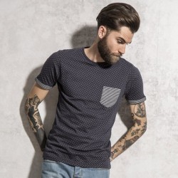 Plain t-shirt polka dot  Brave Soul 140gsm