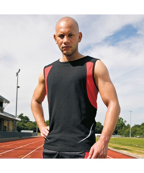 Plain vest sport athletic Spiro 140 GSM