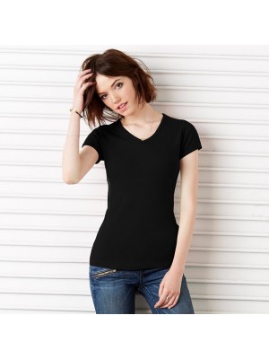 plain black v neck t shirt for girls