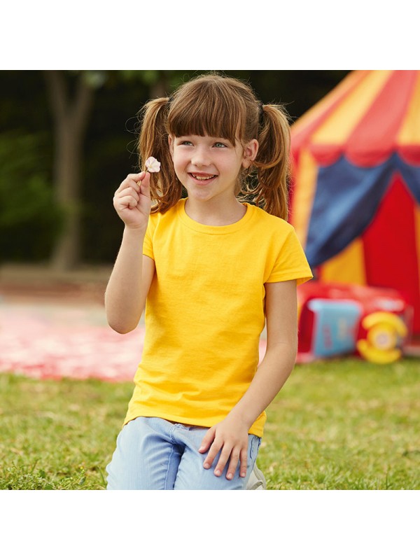 plain yellow t shirt for girls