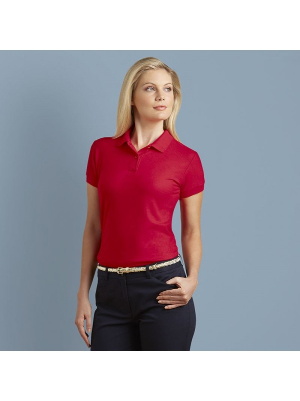 LADIES DRYBLEND DOUBLE PIQUE POLO SHIRT Gildan White 200 gsm Cols