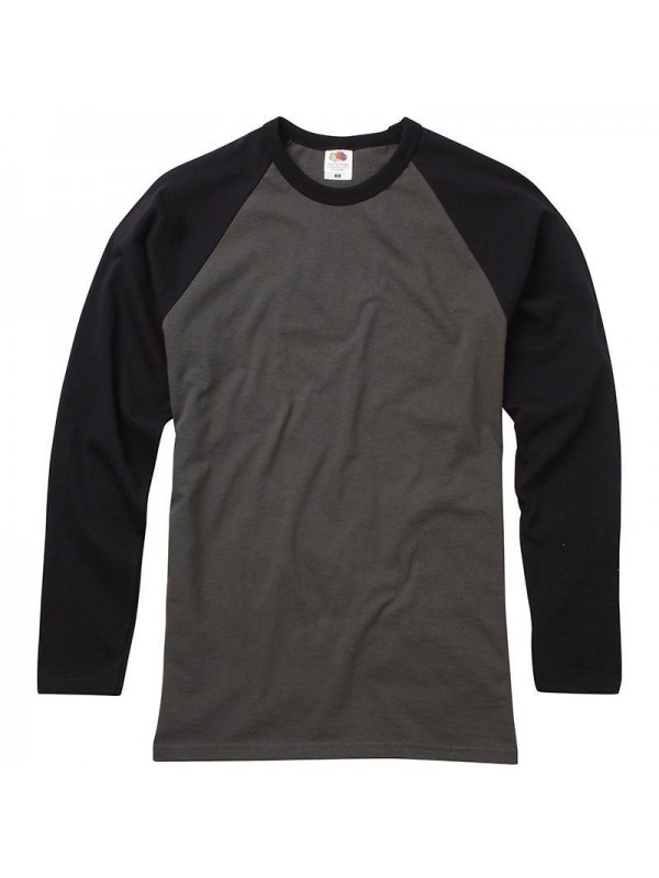 Fruit of the Loom Long Sleeve Baseball T-Shirt