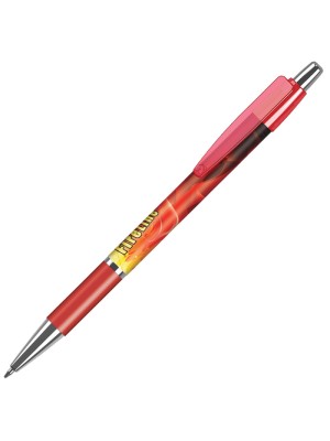 Plastic Pen Fusion Elite Grip Transparent Pen Retractable Penswith ink colour Black