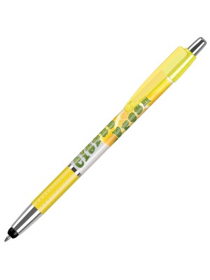Plastic Pen Fusion Stylus Elite Grip Solid Pen Retractable Penswith ink colour Black